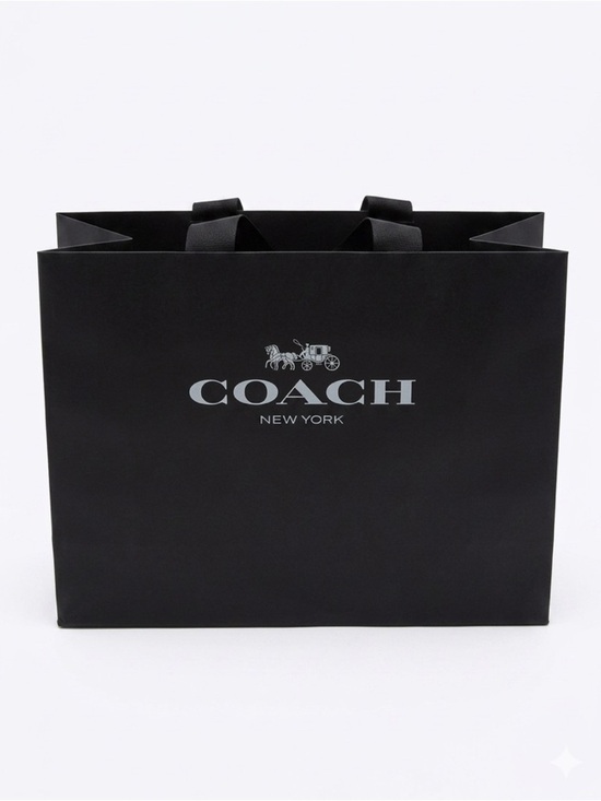 Coach Handbags - Coach Black Paper Shopping Tote with Logo